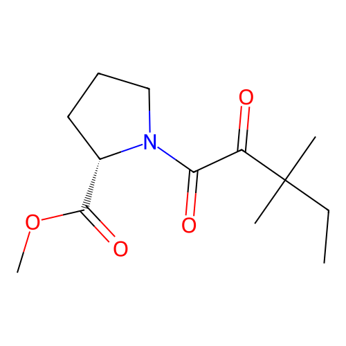 1-(3,3-Dimethyl-1,2-dioxopentyl)-L-proline methyl ester structure