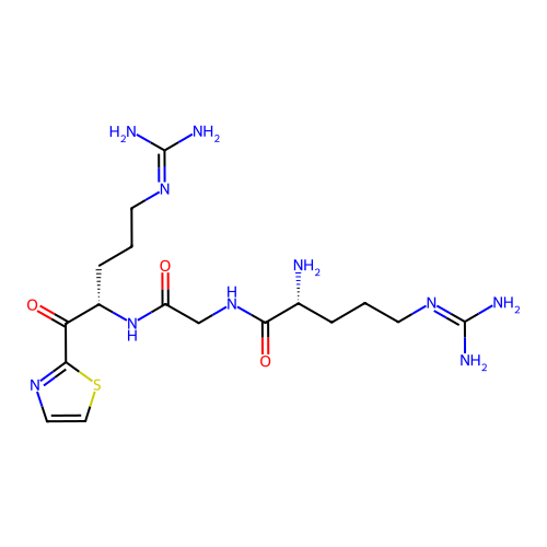 2-(D-Arginylglycyl-L-arginyl)-1,3-thiazole structure