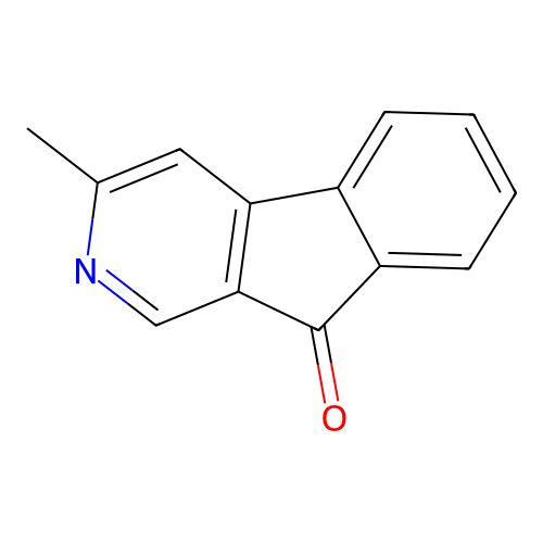 3-Methyl-9H-indeno[2,1-c]pyridin-9-one structure