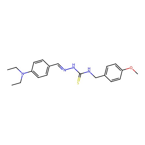 2-((4-(Diethylamino)phenyl)methylene)-N-((4-methoxyphenyl)methyl)hydrazinecarbothioamide structure