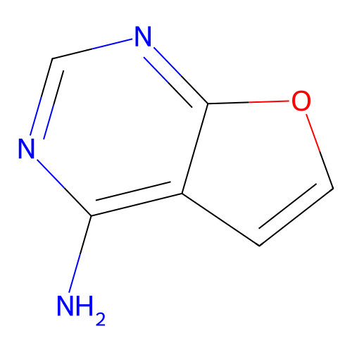 Furo(2,3-d)pyrimidin-4-amine structure