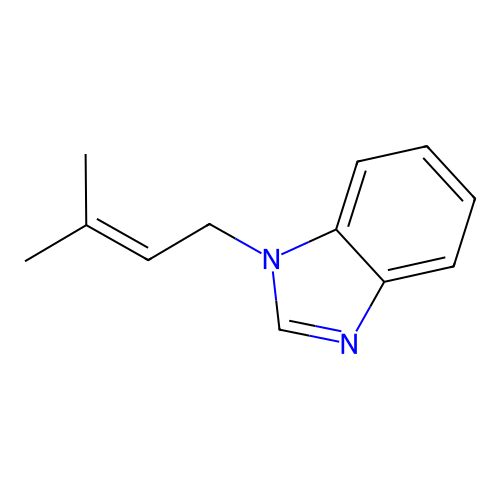 1-(3-Methylbut-2-enyl)benzimidazole structure