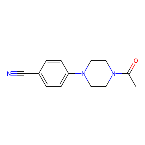 4-(4-Acetyl-1-piperazinyl)benzonitrile structure