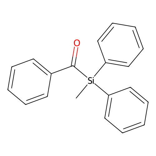 Benzoyldiphenylmethylsilane structure