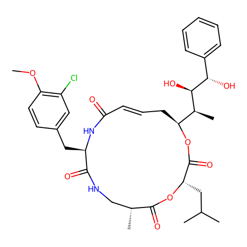 Cryptophycin 15 structure