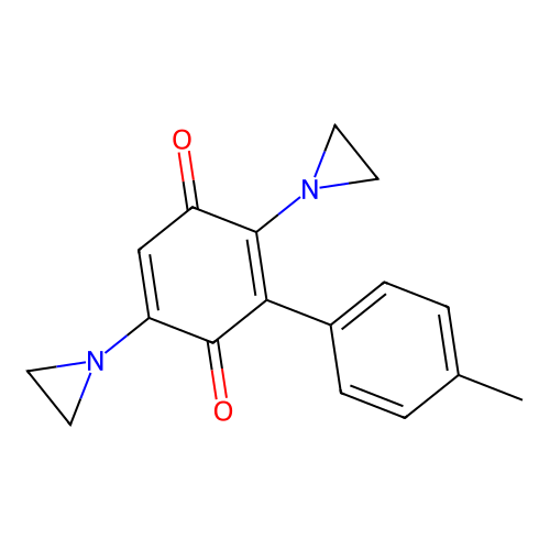 2,5-Bis(aziridin-1-yl)-3-(4-methylphenyl)cyclohexa-2,5-diene-1,4-dione structure
