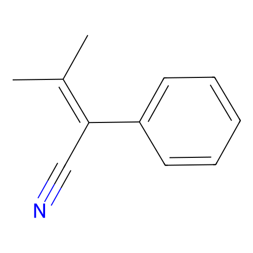 3-甲基-2-苯基-2-丁烯腈 structure