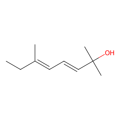 3,5-Octadien-2-ol, 2,6-dimethyl-, (5E)- structure