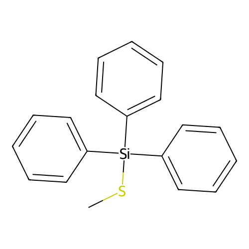 (Methylthio)triphenylsilane structure