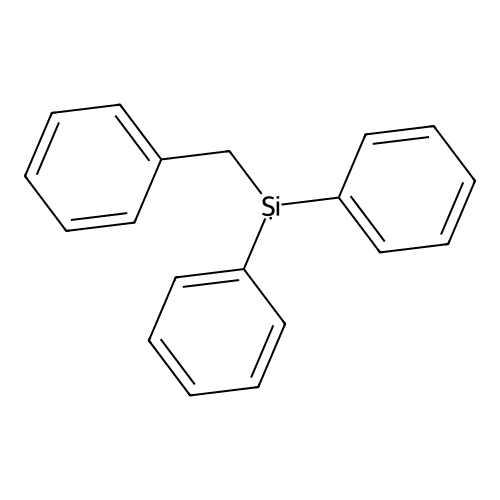 Benzyl(diphenyl)silicon structure