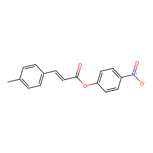 3-p-Tolyl-acrylic acid 4-nitro-phenyl ester structure
