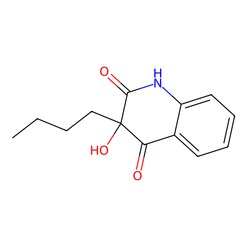 3-butyl-3-hydroxy-2,4(1H,3H)-quinolinedione structure