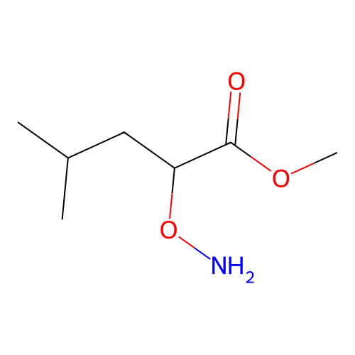 Methyl 2-(aminooxy)-4-methylpentanoate structure