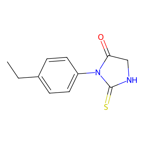3-(4-Ethylphenyl)-2-sulfanylideneimidazolidin-4-one structure