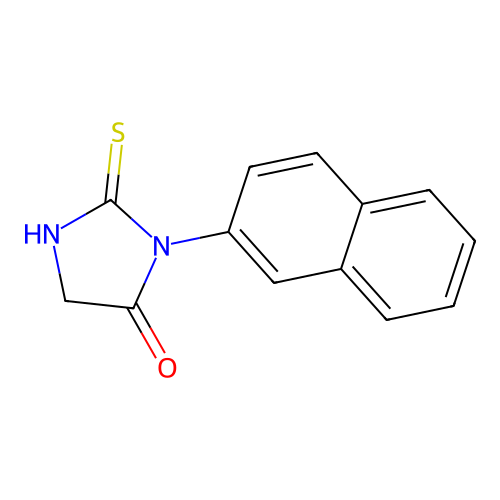 3-(Naphthalen-2-yl)-2-sulfanylideneimidazolidin-4-one structure