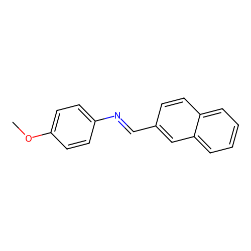 N-(4-甲氧基苯基)-N-(2-萘基亚甲基)胺 structure