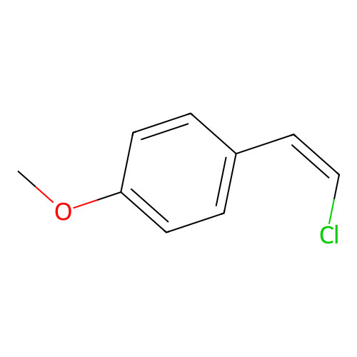 1-(2-Chloroethenyl)-4-methoxybenzene, (1Z)- structure
