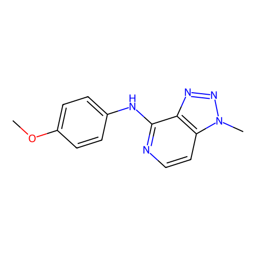 N-(4-methoxyphenyl)-1-methyl-1H-[1,2,3]triazolo[4,5-c]pyridin-4-amine structure
