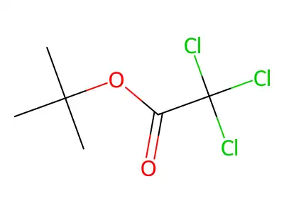 Tert-butyl trichloroacetate structure