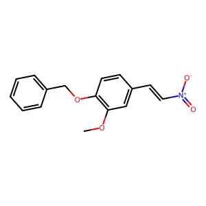 2-Methoxy-4-(2-nitroethenyl)-1-(phenylmethoxy)benzene structure