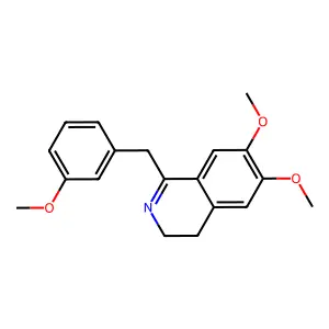 6,7-Dimethoxy-1-(3-methoxybenzyl)-3,4-dihydroisoquinoline structure