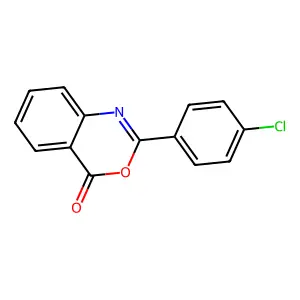 2-(4-Chlorophenyl)-4H-benzo[d][1,3]oxazin-4-one structure