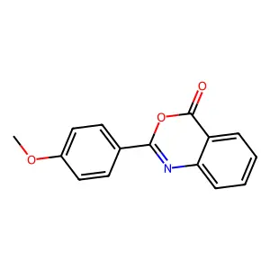 2-(4-methoxyphenyl)-4H-3,1-benzoxazin-4-one structure