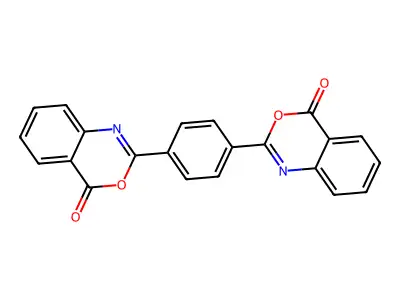 2,2'-(1,4-Phenylene)bis(3,1-benzoxazin-4-one) structure