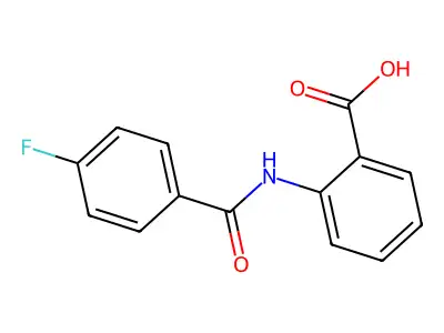 2-[(4-fluorobenzoyl)amino]benzoic Acid structure