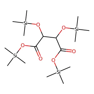 Bis(trimethylsilyl) 2,3-bis[(trimethylsilyl)oxy]succinate structure