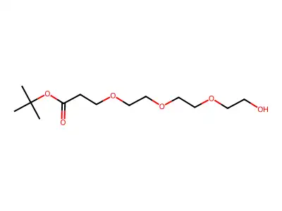 tert-Butyl 12-hydroxy-4,7,10-trioxadodecanoate structure