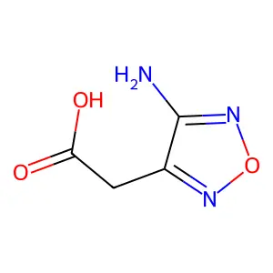 2-(4-Amino-1,2,5-oxadiazol-3-yl)acetic acid structure