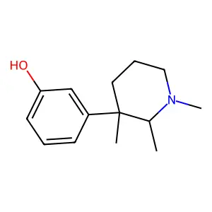 Phenol, 3-(1,2,3-trimethyl-3-piperidinyl)- structure