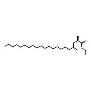 Ethyl 4-methyl-2-methylidenehenicosanoate structure