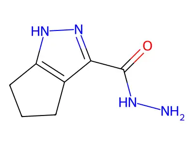 1,4,5,6-Tetrahydrocyclopenta[c]pyrazole-3-carbohydrazide structure
