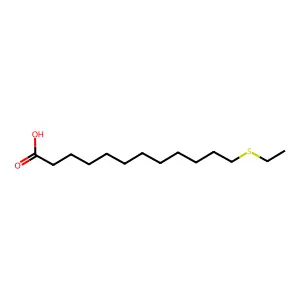 12-(乙硫基)十二烷酸 structure
