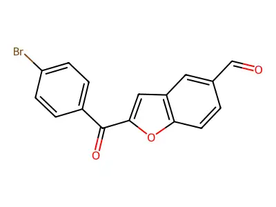 2-(4-Bromobenzoyl)-1-benzofuran-5-carbaldehyde structure