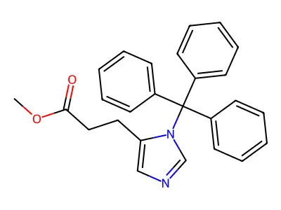 methyl 3-(1-trityl-1H-imidazol-5-yl)propanoate structure