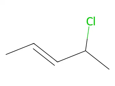 4-Chloro-2-pentene structure