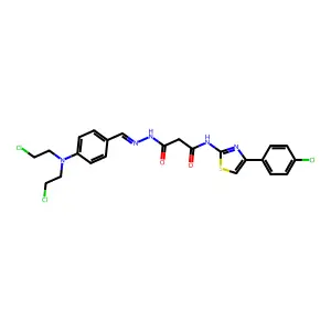 N-[4-(4-chloro-phenyl)-thiazol-2-yl]-malonamic acid {4-[bis- structure