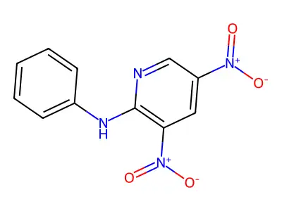 3,5-Dinitro-N-phenylpyridin-2-amine structure