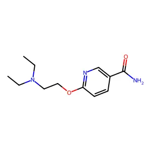 Nicotinamide, N-amino-6-(2-diethylaminoethoxy)- structure