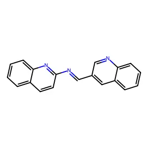 3-(N-2-Quinolylformimidoyl)quinoline structure