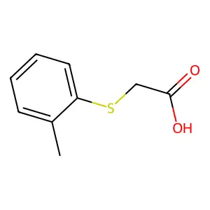 2-((2-Methylphenyl)sulfanyl)acetic acid structure