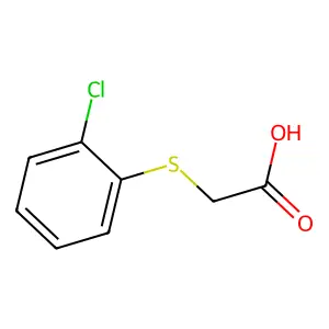 邻氯苯基硫代乙酸 structure