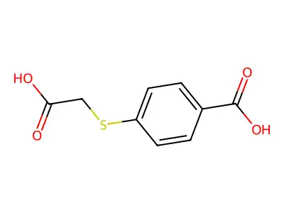4-((Carboxymethyl)thio)benzoic acid structure