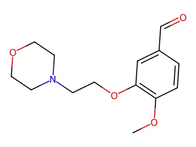 4-Methoxy-3-(2-morpholin-4-ylethoxy)benzaldehyde structure
