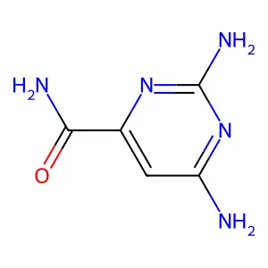 2,6-二氨基嘧啶-4-甲酰胺 structure