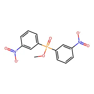Methyl bis(3-nitrophenyl)phosphinate structure