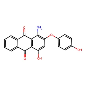 9,10-Anthracenedione, 1-amino-4-hydroxy-2-(4-hydroxyphenoxy)- structure